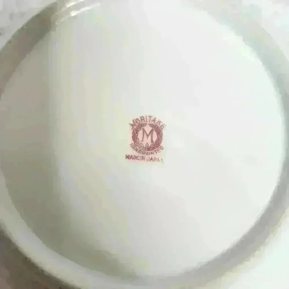 Vintage Noritake hand painted handled plate 7.5" - Picture 5 of 6